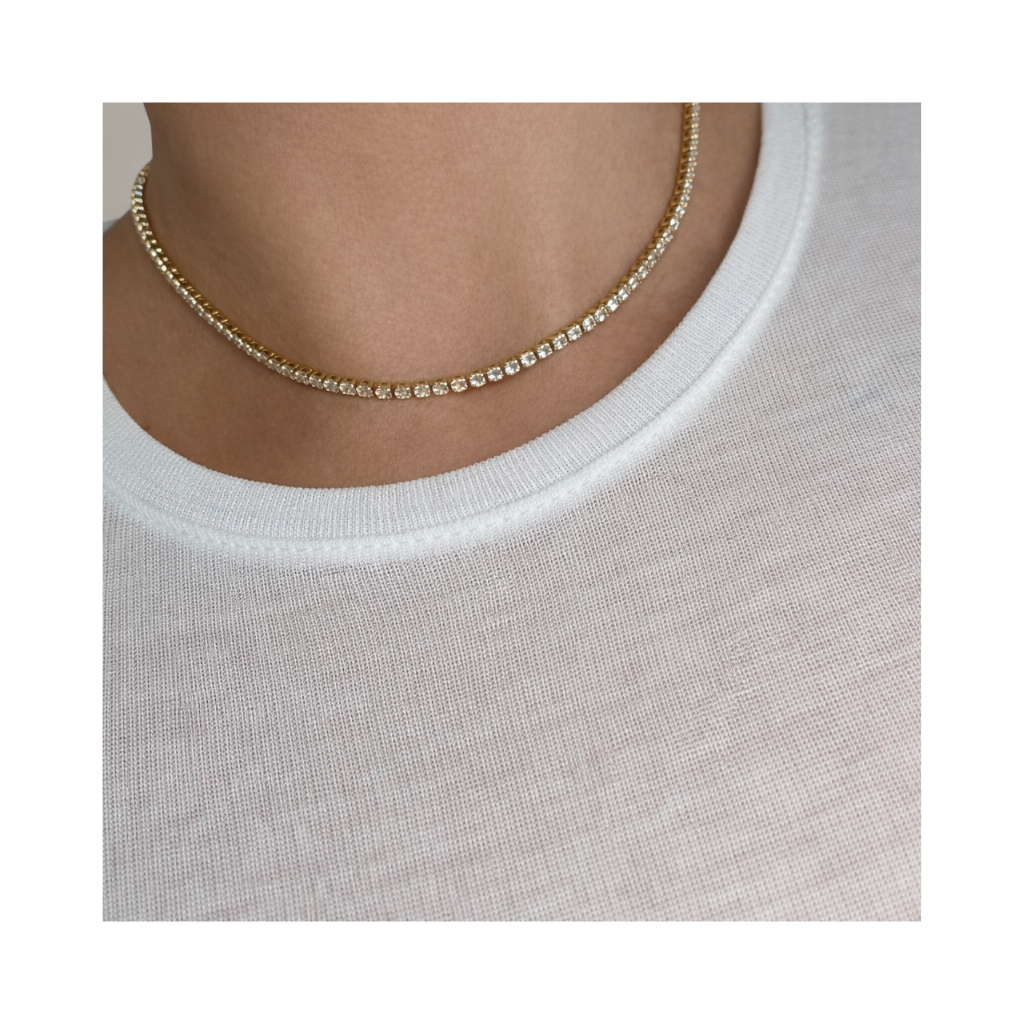 naszyjnik z Cyrkoniami