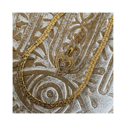 naszyjnik z Cyrkonią w Sercu