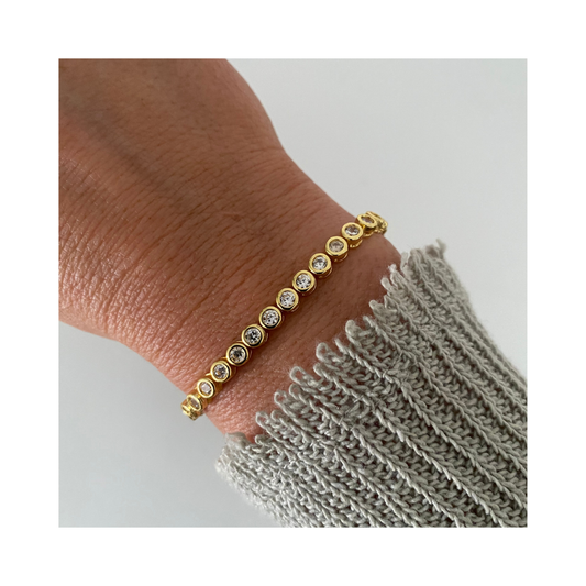 bransoletka z Okrągłych Cyrkonii